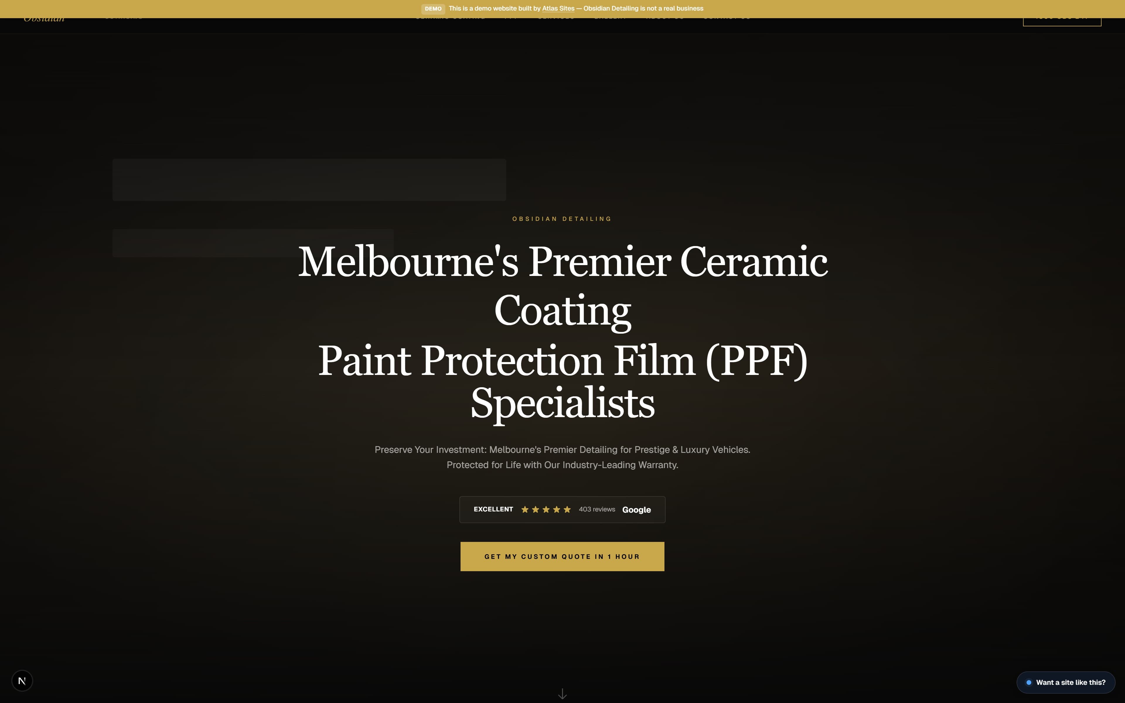 Car Detailing Website preview