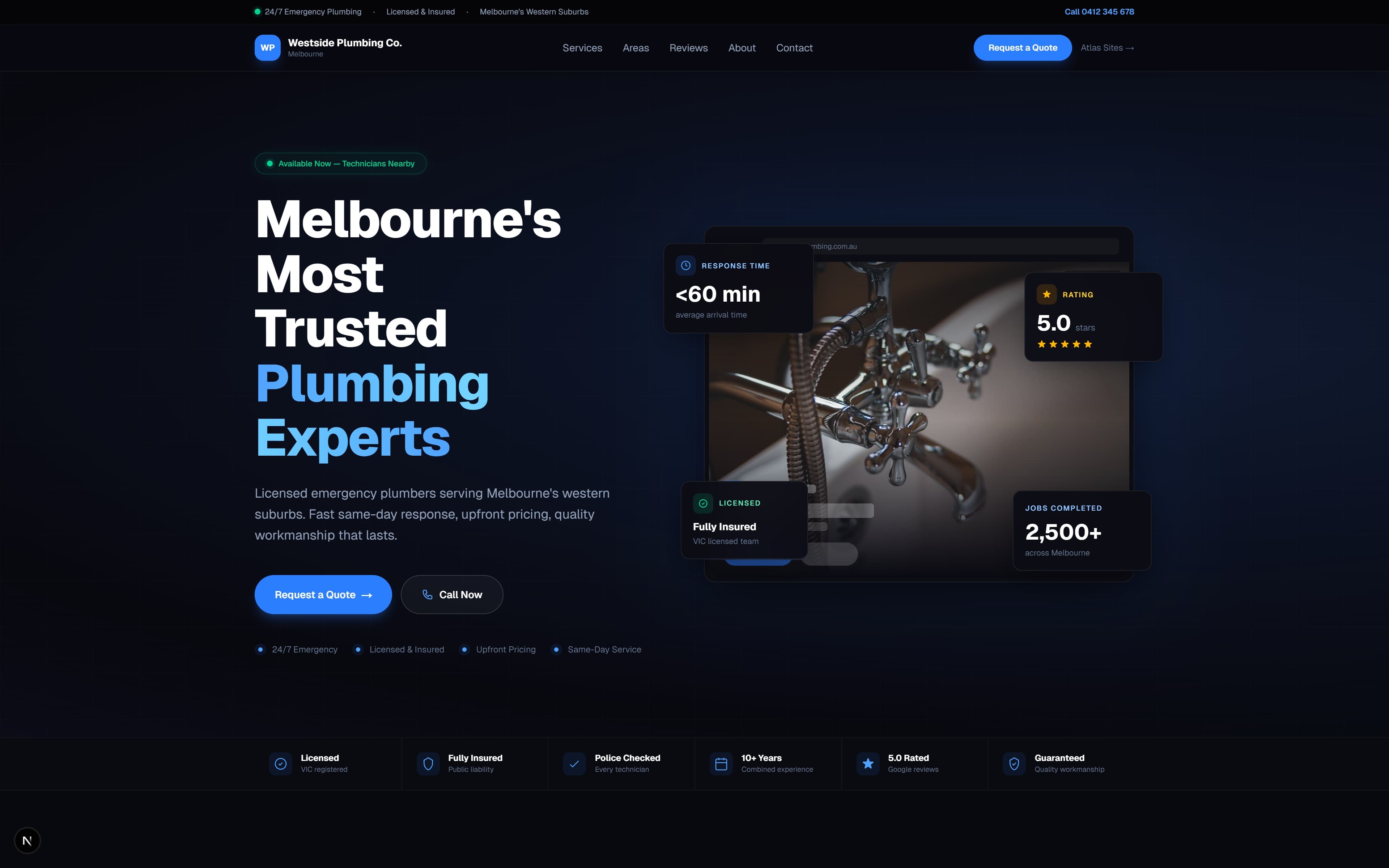 Plumbing Website preview