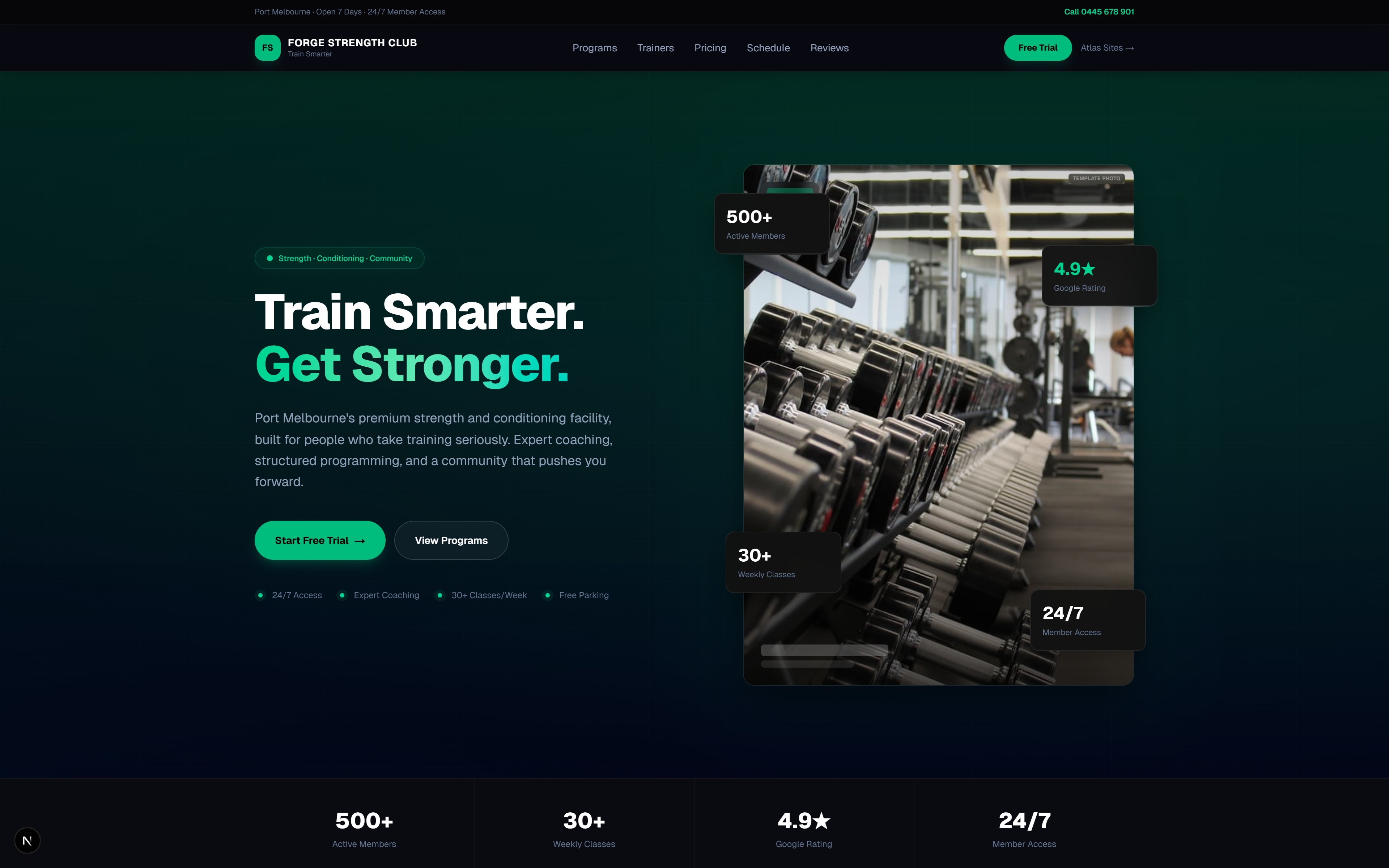 Peak Performance website demo
